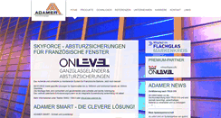 Desktop Screenshot of glas-adamer.de